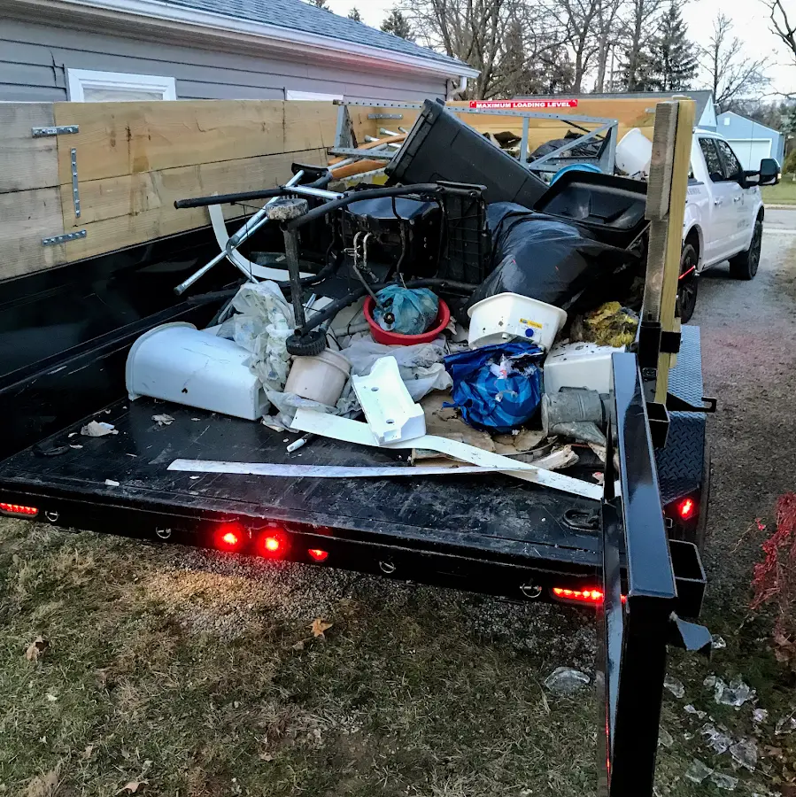 Roll-off dumpster delivered to a residential driveway in Spencer